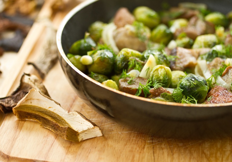 Coles de bruselas con seitán
