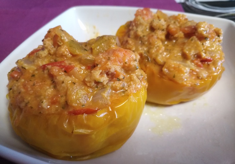 Pimientos amarillos rellenos