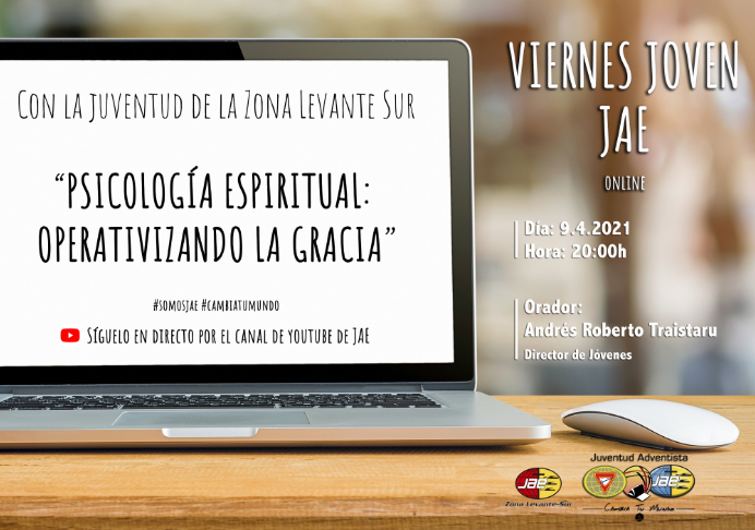 Próximo Viernes Joven JAE: Psicología Espiritual: Operativizando la Gracia