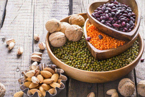proteína vegetal corazón