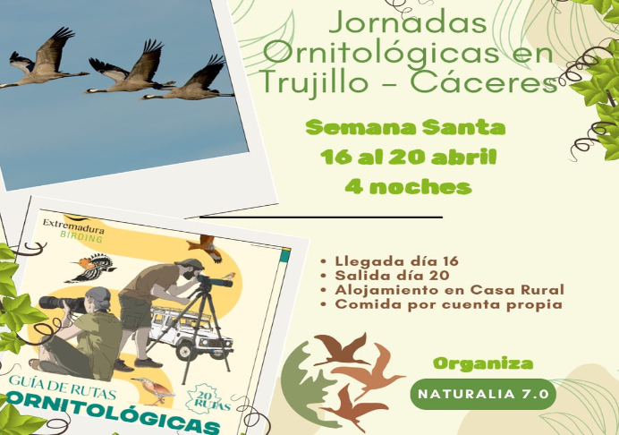 Naturalia: Jornadas Ornitológicas en Trujillo