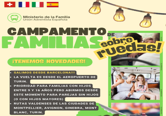 Novedades del campamento de familias sobre ruedas