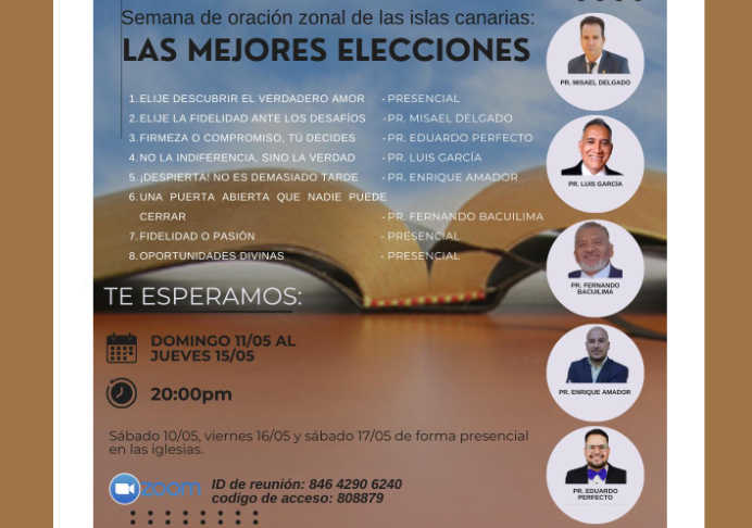 Semana de Oración en Canarias: «Las mejores elecciones»