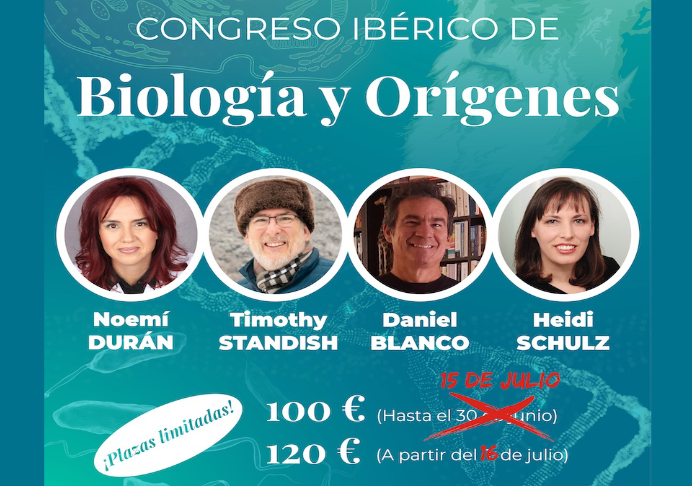 Inscríbete ya en el Congreso Ibérico de Biología y Orígenes