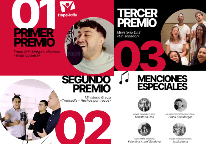 HopeMedia anuncia a los ganadores del Concurso de Covers