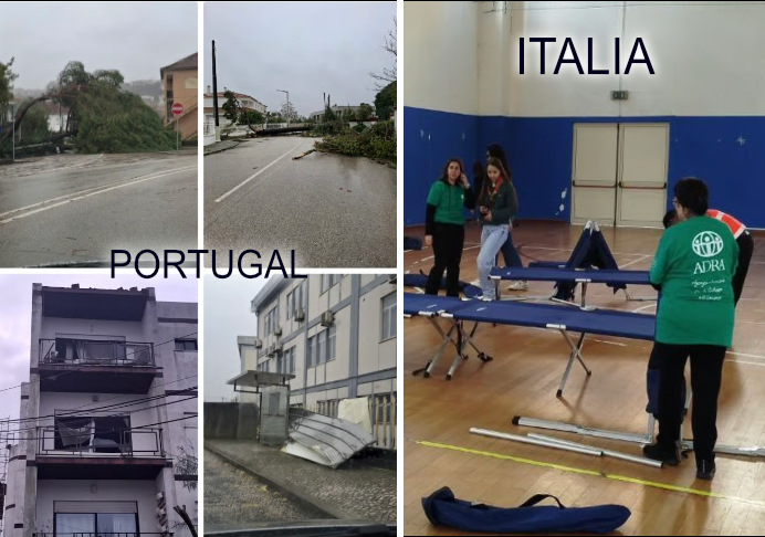 ADRA responde en Europa tras temporales en Portugal e Italia