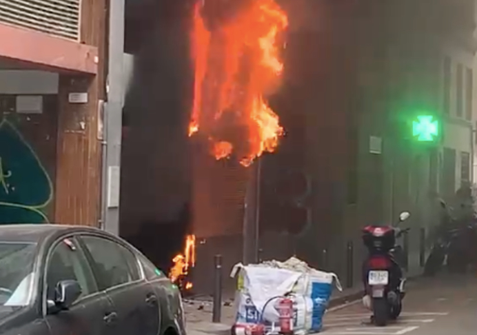 Incendio en la Iglesia Adventista de Sants (Barcelona)