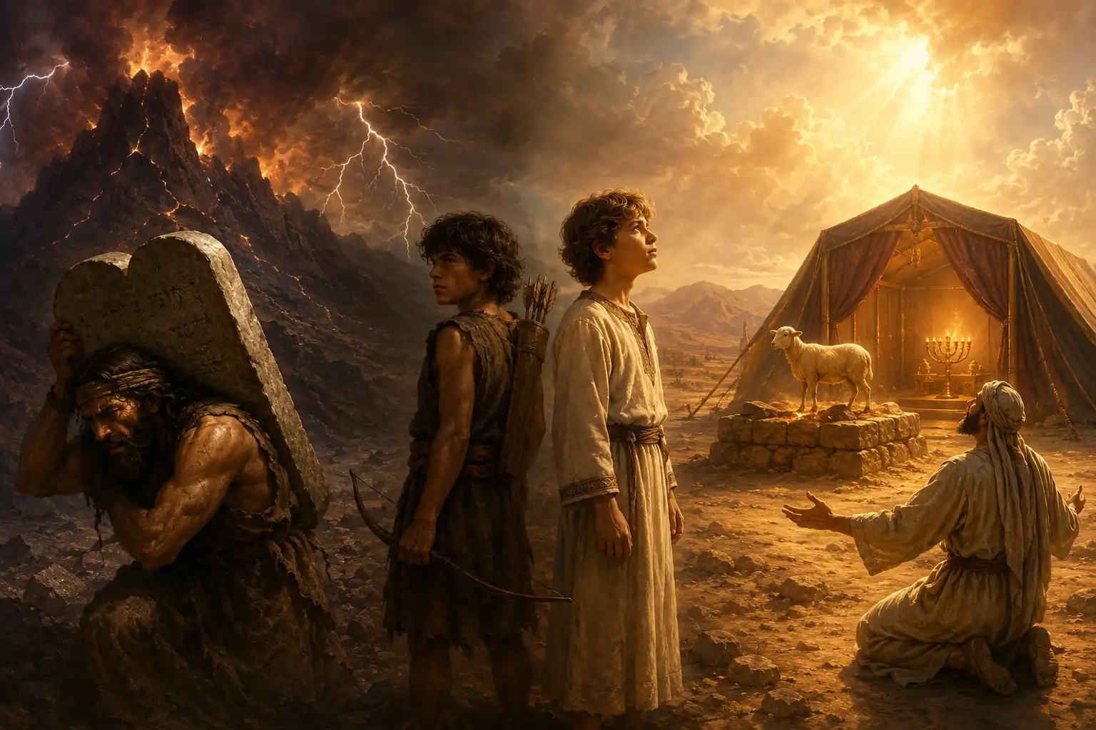 Ley y santuario Gálatas: Ismael, Isaac y la fe que rinde