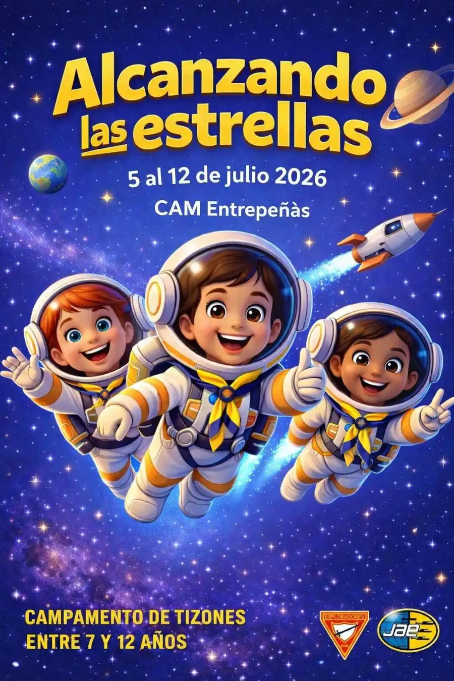 Campamento de Tizones 2026: ¡Alcanzando las estrellas!