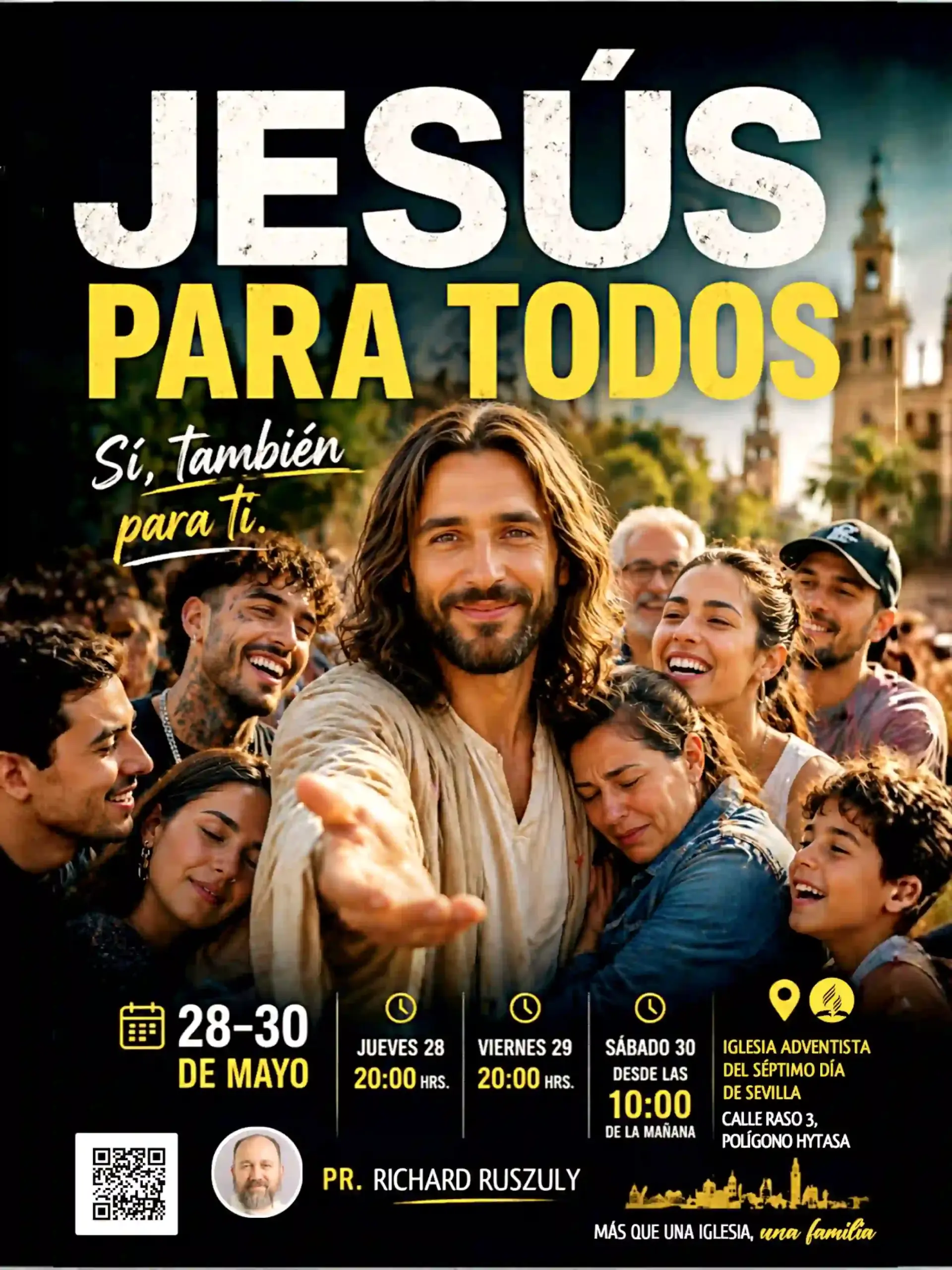 Avivamiento iglesia adventista Sevilla: cinco bautismos
