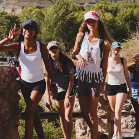 Cadetes disfrutando del campamento