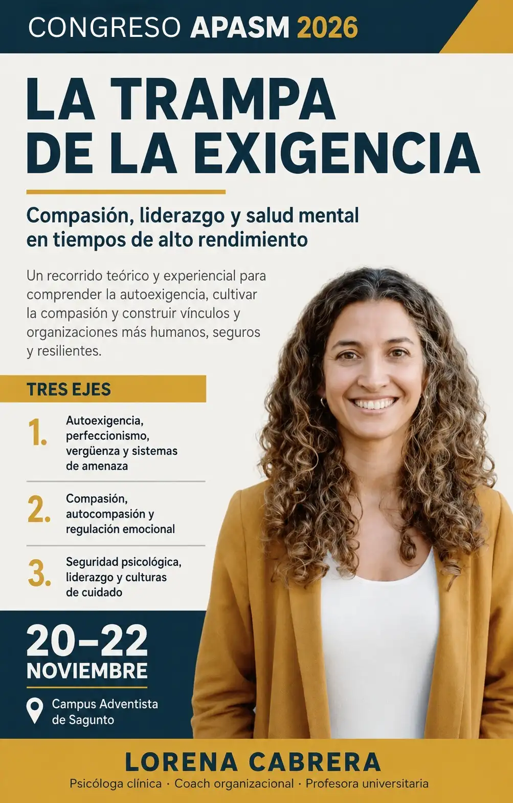 Congreso APASM 2026: la trampa de la exigencia