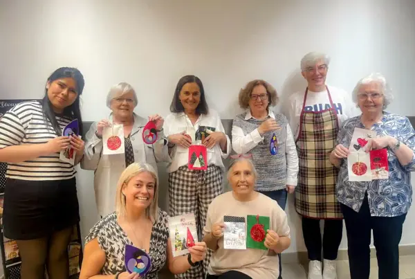taller de tarjetas navideñas