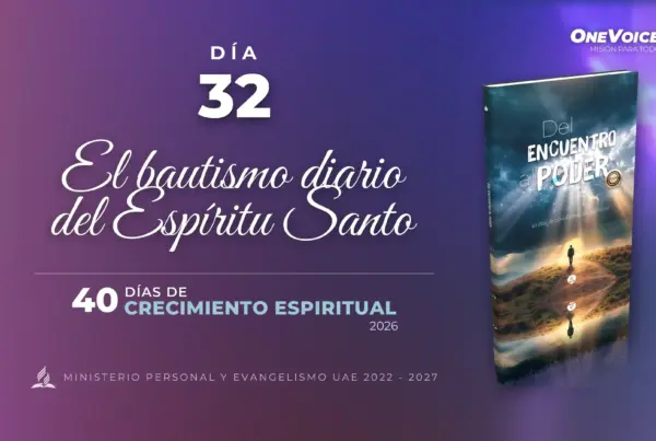 el bautismo diario del Espíritu Santo