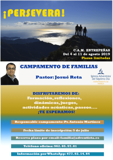 Apúntate ya al Campamento de familias 2019 - Revista Adventista de España