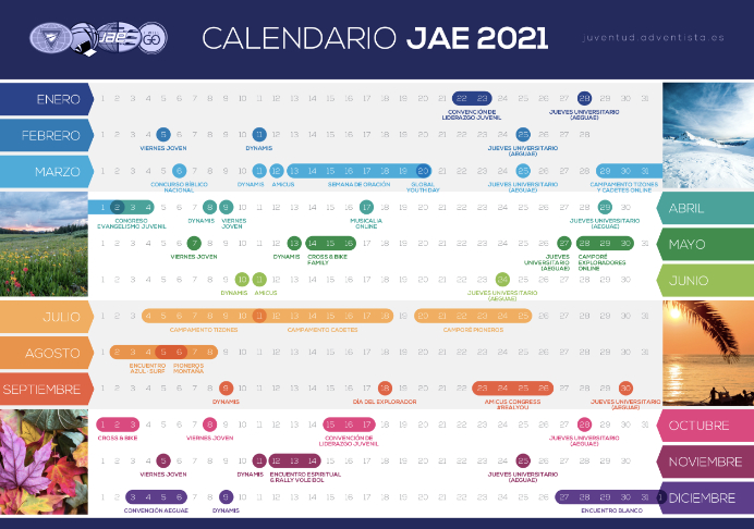 Descarga tu Calendario JAE 2021
