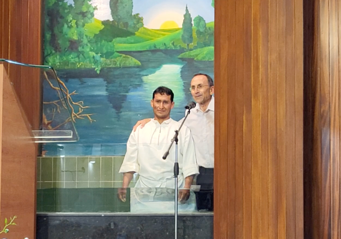 Luis B. se bautiza en Bilbao