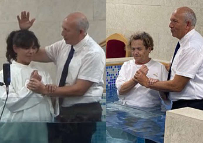 Rosa y Magda, se bautizan en Alicante